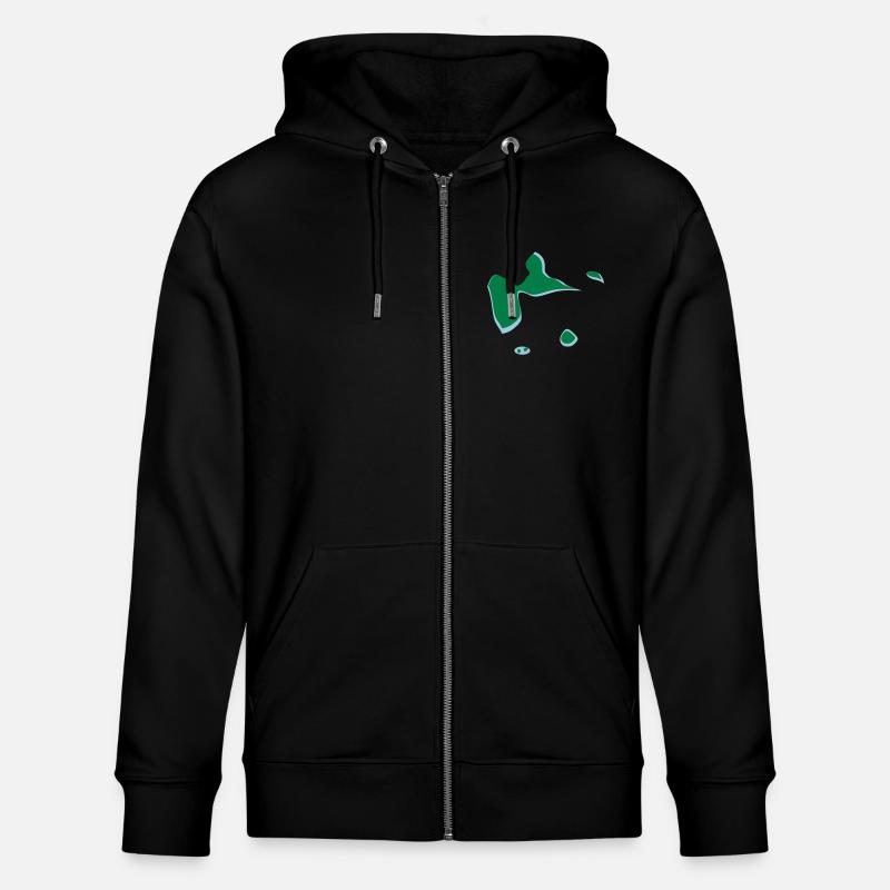 Guadeloupe - Stanley/Stella Unisex Bio-Kapuzenjacke CULTIVATOR  - Schwarz