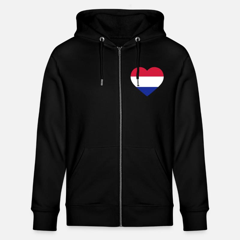 Coeur des Pays-Bas - Veste à capuche bio CULTIVATOR Stanley/Stella Unisexe - noir