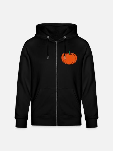 Giant Pumpkin Comic Halloween - Stanley/Stella CULTIVATOR  Unisex Organic Hooded Jacket - black