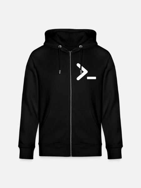 >_ OS program prompt - Stanley/Stella CULTIVATOR Unisex Organic Hooded Jacket - black