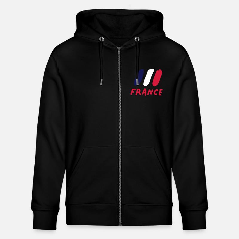 France - Stanley/Stella Unisex Bio-Kapuzenjacke CULTIVATOR  - Schwarz