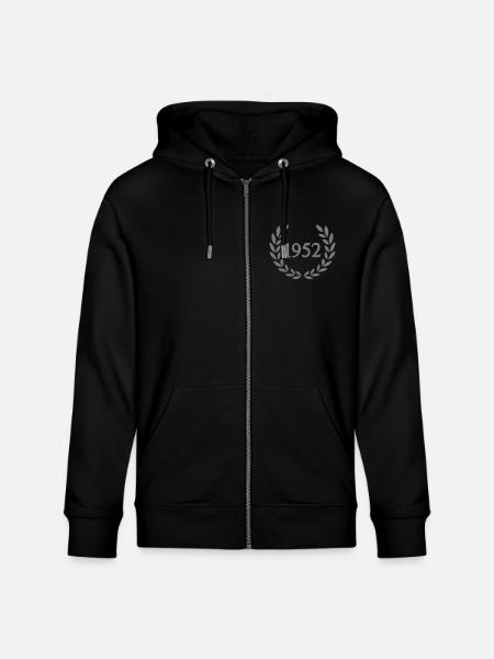 1952 - Stanley/Stella Unisex Bio-Kapuzenjacke CULTIVATOR  - Schwarz