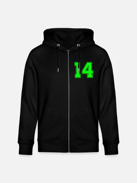 14 - Stanley/Stella Unisex Bio-Kapuzenjacke CULTIVATOR  - Schwarz