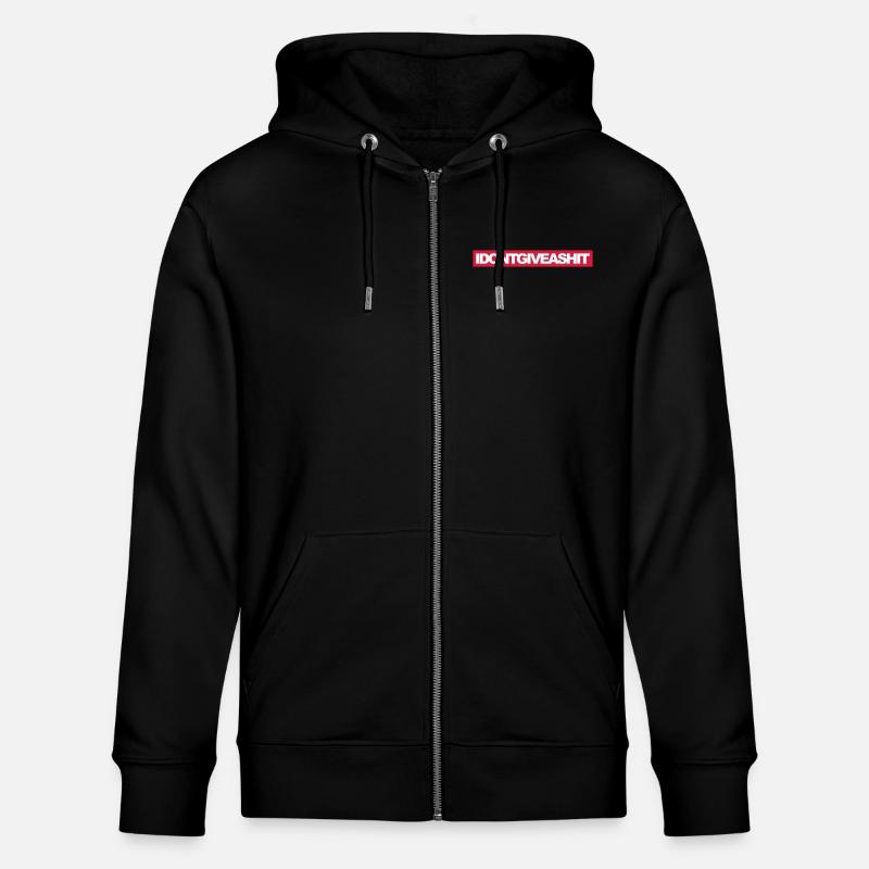 Give a Shit - Stanley/Stella Unisex Bio-Kapuzenjacke CULTIVATOR  - Schwarz