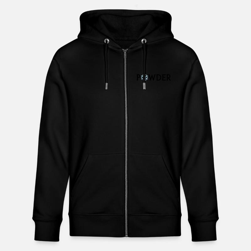 powder - Stanley/Stella CULTIVATOR Unisex Organic Hooded Jacket - black