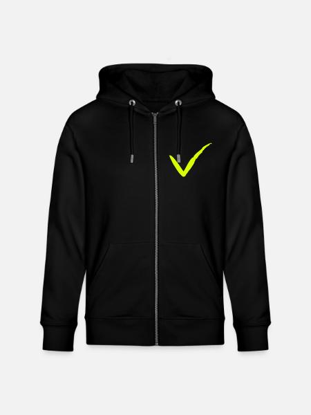Stroke of the brush hook - Stanley/Stella CULTIVATOR Unisex Organic Hooded Jacket - black