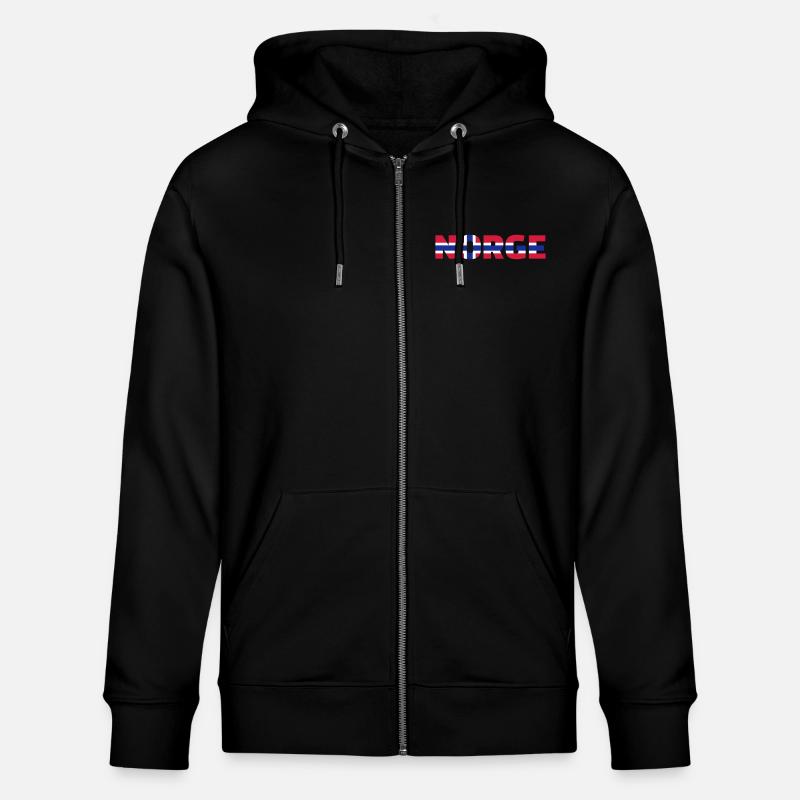 Norwegen - Stanley/Stella Unisex Bio-Kapuzenjacke CULTIVATOR  - Schwarz
