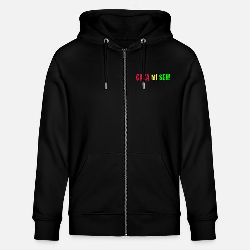 Gaza Mi Seh! - Stanley/Stella Unisex Bio-Kapuzenjacke CULTIVATOR  - Schwarz