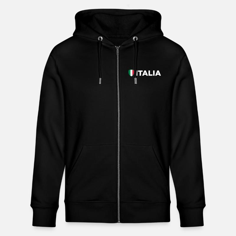 Drapeau national d'Italie - Veste à capuche bio CULTIVATOR Stanley/Stella Unisexe - noir