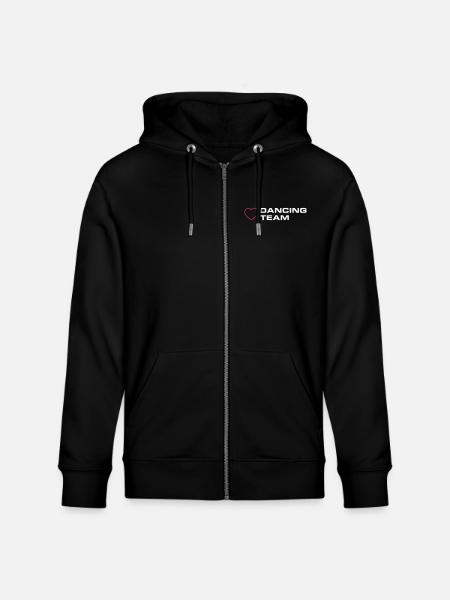 Dancing Team Heart - Stanley/Stella CULTIVATOR  Unisex Organic Hooded Jacket - black