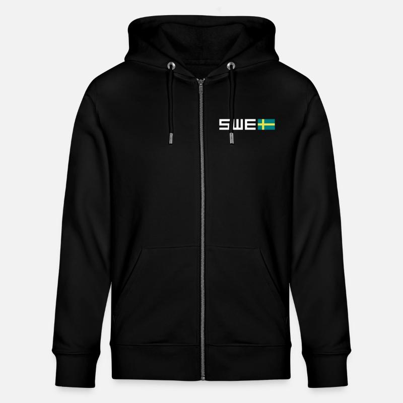 Schweden - Stanley/Stella Unisex Bio-Kapuzenjacke CULTIVATOR  - Schwarz