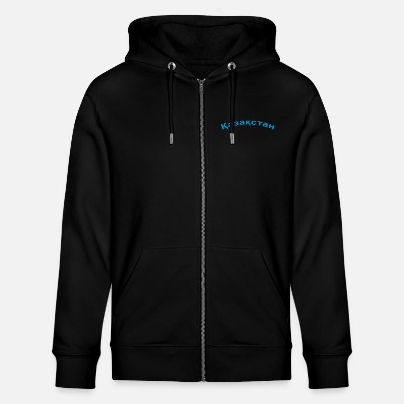 Казахстан / Kasachstan - Stanley/Stella Unisex Bio-Kapuzenjacke CULTIVATOR  - Schwarz