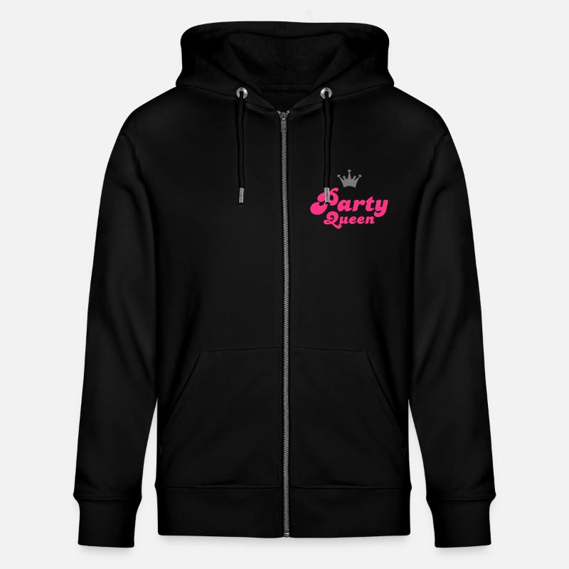 party - Stanley/Stella Unisex Bio-Kapuzenjacke CULTIVATOR  - Schwarz
