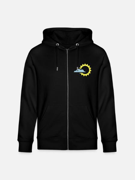 Wetter - Stanley/Stella Unisex Bio-Kapuzenjacke CULTIVATOR - Schwarz