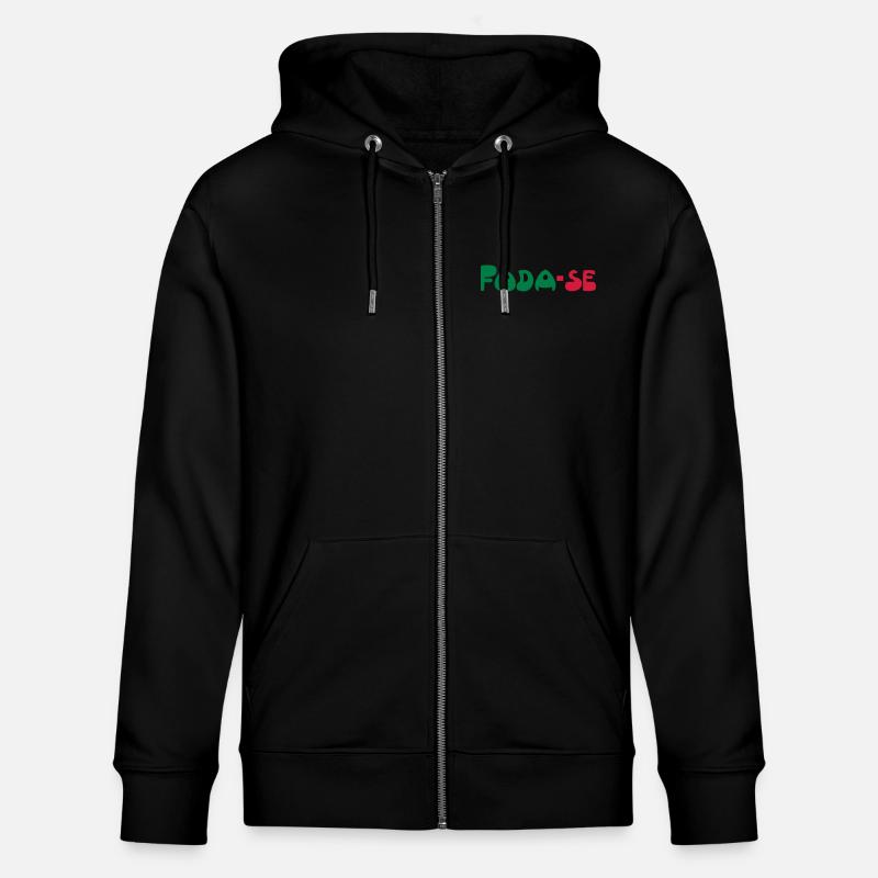foda-se - Stanley/Stella Unisex Bio-Kapuzenjacke CULTIVATOR  - Schwarz