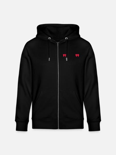 quotes quotation - Stanley/Stella Unisex Bio-Kapuzenjacke CULTIVATOR - Schwarz