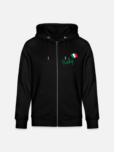italy__f3 - Stanley/Stella CULTIVATOR  Unisex Organic Hooded Jacket - black