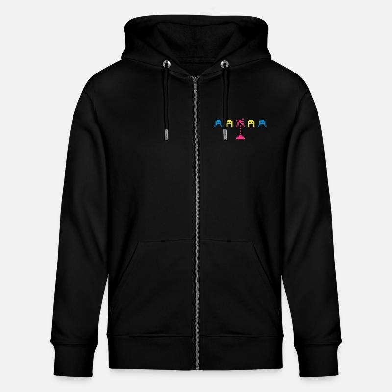 Space Invadors - Stanley/Stella Unisex Bio-Kapuzenjacke CULTIVATOR  - Schwarz