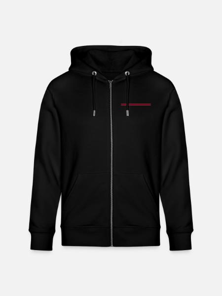 Line - Stanley/Stella CULTIVATOR  Unisex Organic Hooded Jacket - black