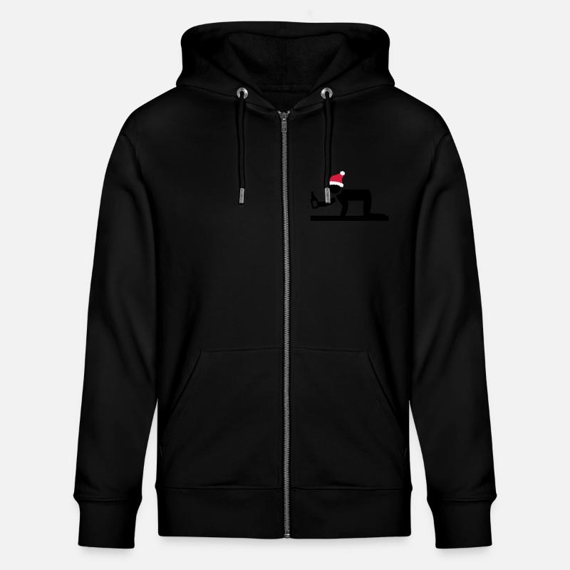 Happy Christmas Bier - Stanley/Stella Unisex Bio-Kapuzenjacke CULTIVATOR  - Schwarz