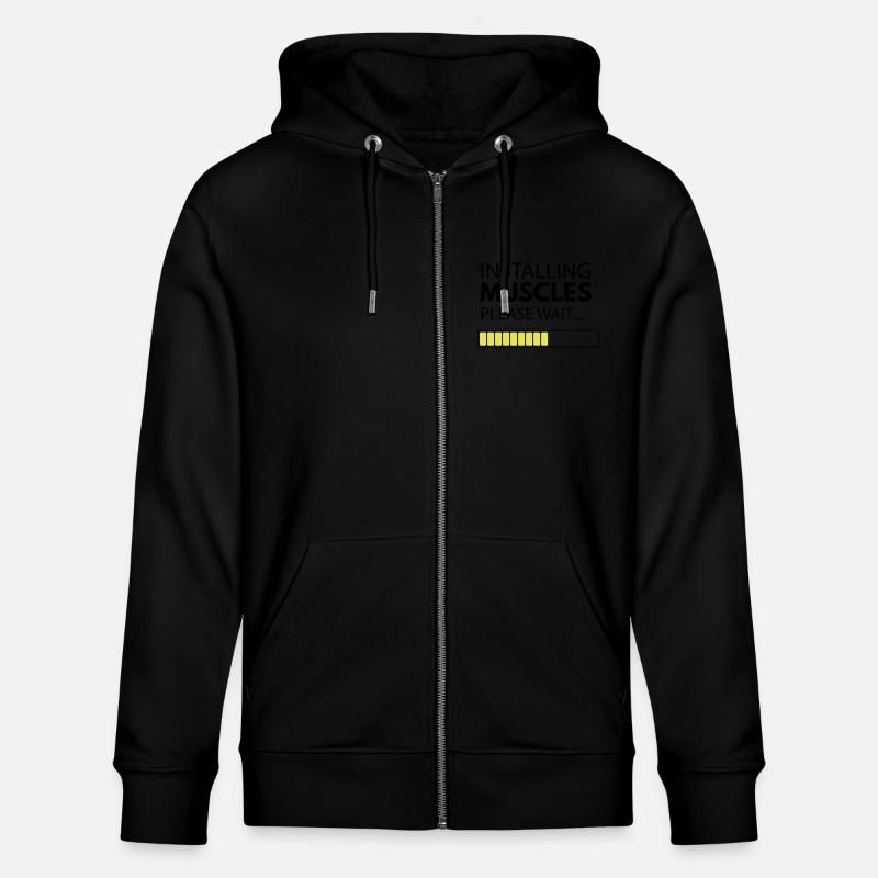 muscle_man - Stanley/Stella Unisex Bio-Kapuzenjacke CULTIVATOR  - Schwarz