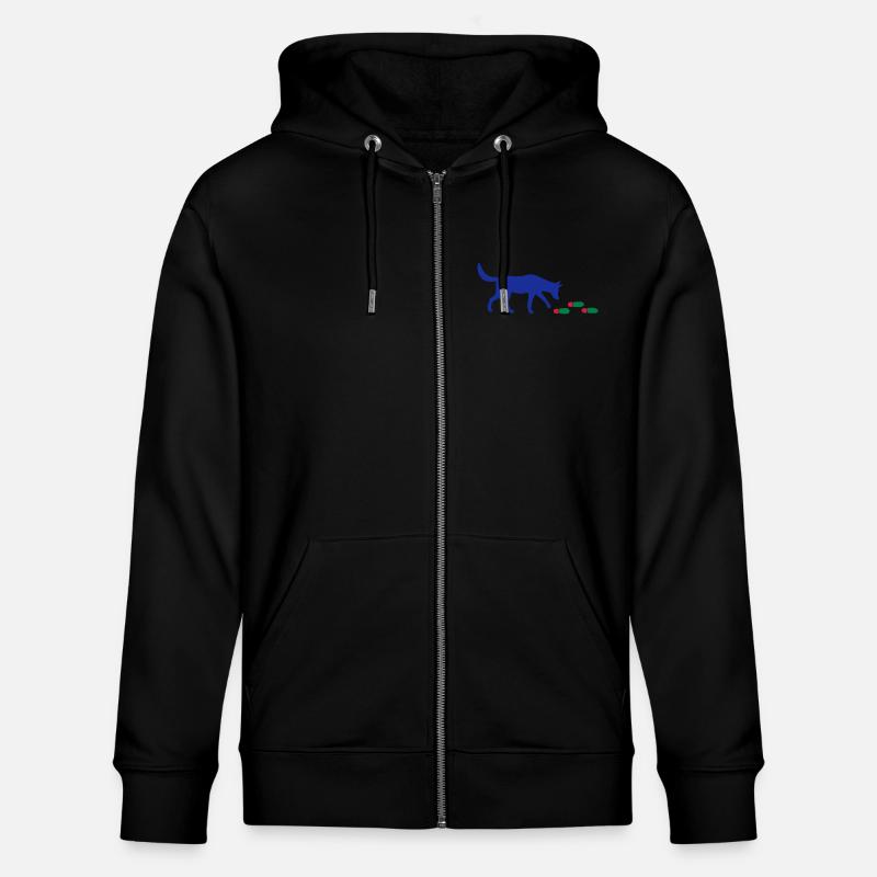 Mantra parter avec piste - Veste à capuche bio CULTIVATOR Stanley/Stella Unisexe - noir