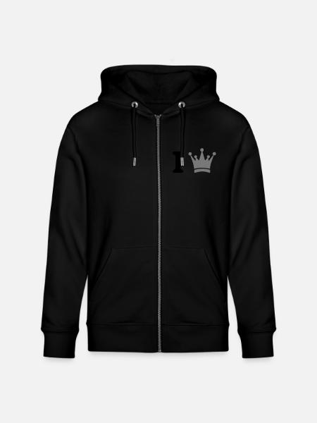 i king - Veste à capuche bio CULTIVATOR Stanley/Stella Unisexe - noir