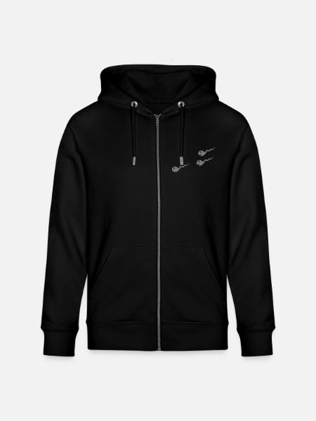 sperma - Stanley/Stella Unisex Bio-Kapuzenjacke CULTIVATOR  - Schwarz