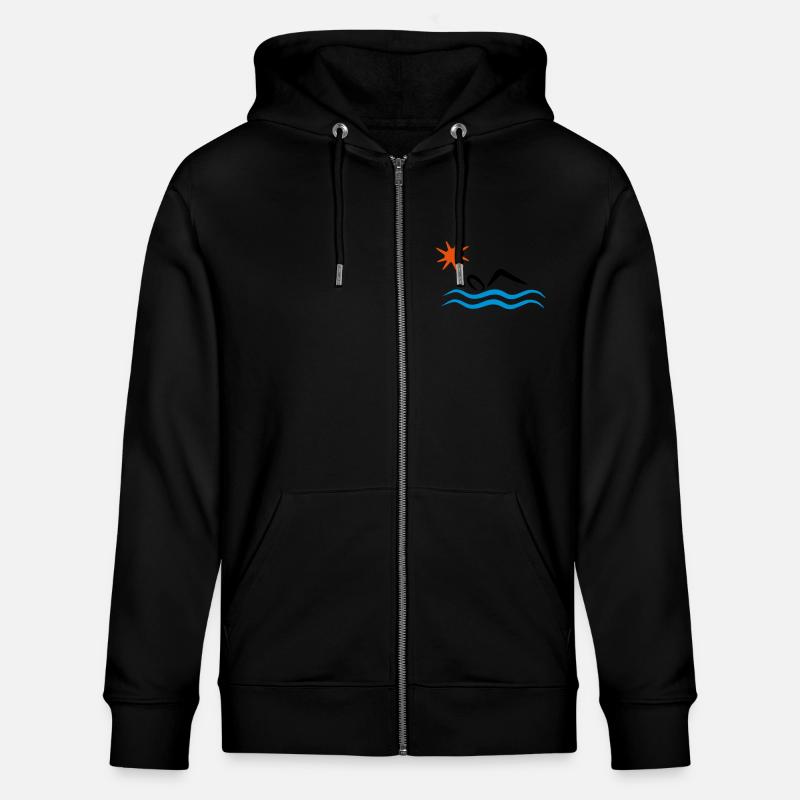 natation - Veste à capuche bio CULTIVATOR Stanley/Stella Unisexe - noir