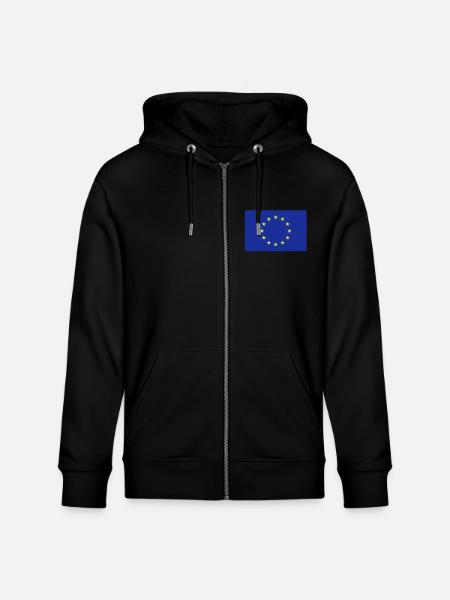 Europe__V001 - Stanley/Stella Unisex Bio-Kapuzenjacke CULTIVATOR  - Schwarz