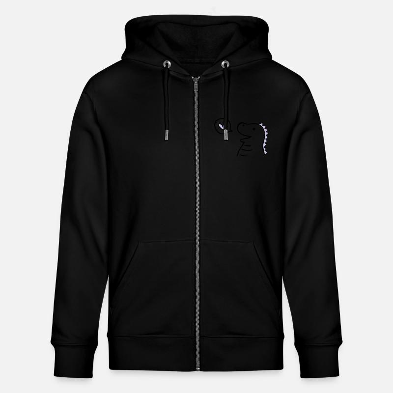 Cute Dino - Veste à capuche bio CULTIVATOR Stanley/Stella Unisexe - noir
