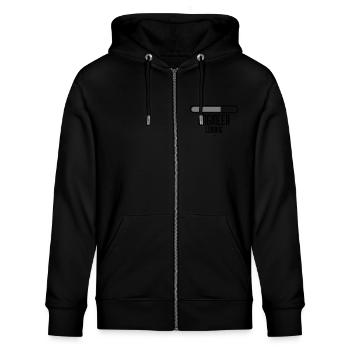 loading loading loading engineer please wait wait - Stanley/Stella CULTIVATOR  Unisex Organic Hooded Jacket - black - Front - Nico (186cm) & Anna (173cm)