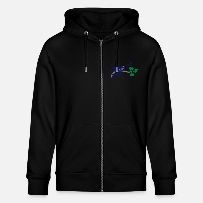 sleeping_monkey - Stanley/Stella CULTIVATOR  Unisex Organic Hooded Jacket - black