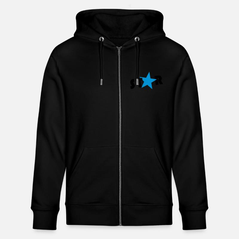 star - Stanley/Stella Unisex Bio-Kapuzenjacke CULTIVATOR  - Schwarz