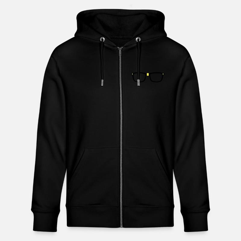 lunettes - Nerd - Veste à capuche bio CULTIVATOR Stanley/Stella Unisexe - noir