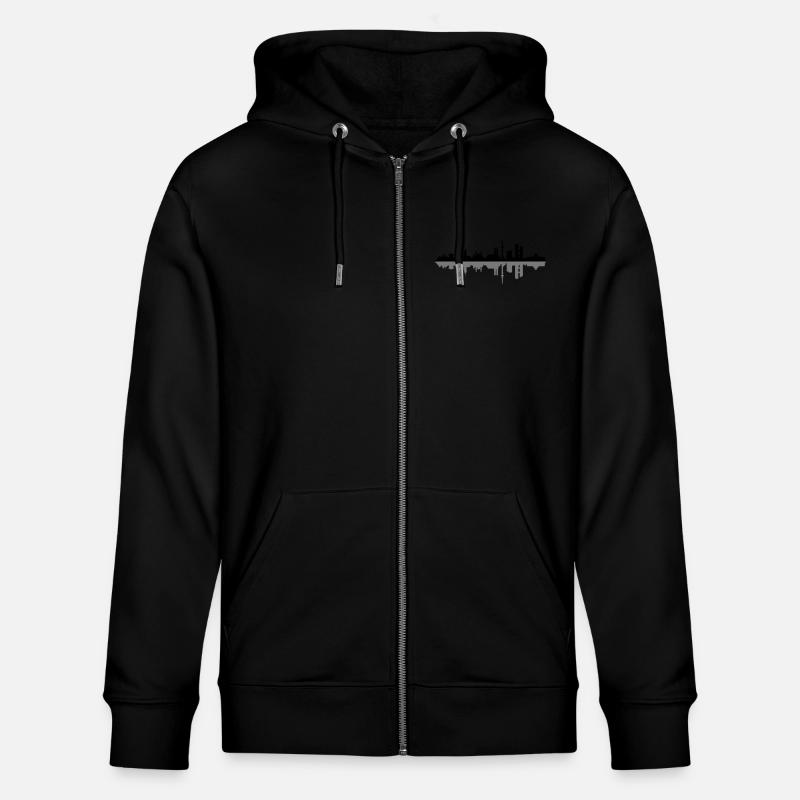 Skyline München - Stanley/Stella Unisex Bio-Kapuzenjacke CULTIVATOR  - Schwarz