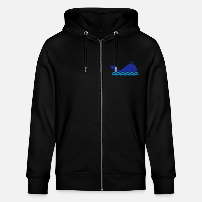 Wal - Stanley/Stella Unisex Bio-Kapuzenjacke CULTIVATOR  - Schwarz