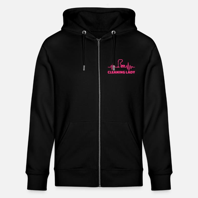 Femme de ménage - Veste à capuche bio CULTIVATOR Stanley/Stella Unisexe - noir