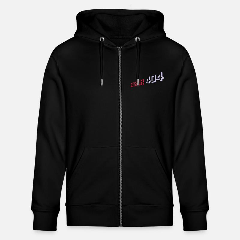 Error 404 Nerd Computer - Stanley/Stella Unisex Bio-Kapuzenjacke CULTIVATOR  - Schwarz