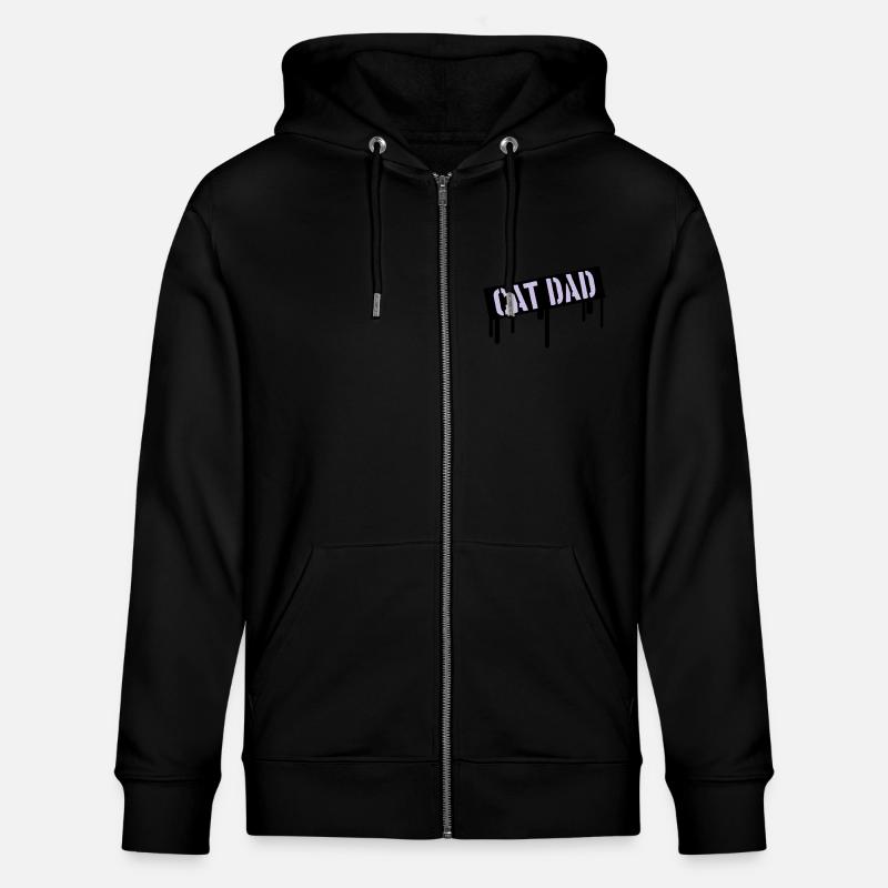Stamp Cat Dad Logo - Veste à capuche bio CULTIVATOR Stanley/Stella Unisexe - noir
