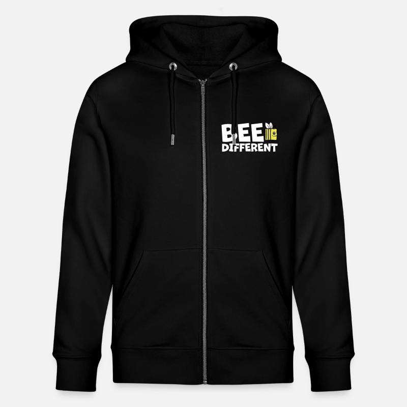 bee citation différente - Veste à capuche bio CULTIVATOR Stanley/Stella Unisexe - noir