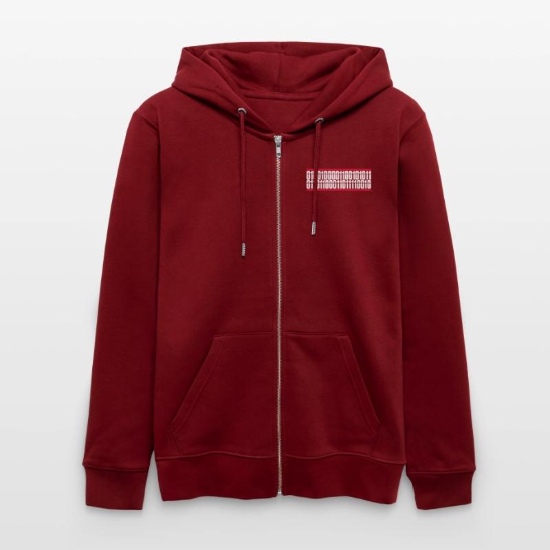 Binär Code Programm Sprache Stanley/Stella Unisex Bio-Kapuzenjacke CULTIVATOR 