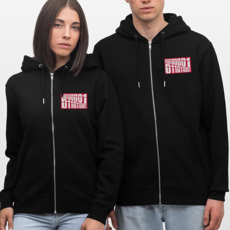 Langage de programme de code binaire Veste à capuche bio CULTIVATOR Stanley/Stella Unisexe