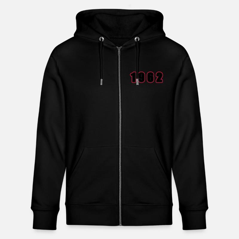 1962 Année Anniversaire - Veste à capuche bio CULTIVATOR Stanley/Stella Unisexe - noir