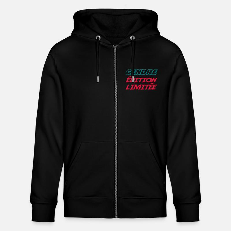 GENDRE édition limitée - Veste à capuche bio CULTIVATOR Stanley/Stella Unisexe - noir