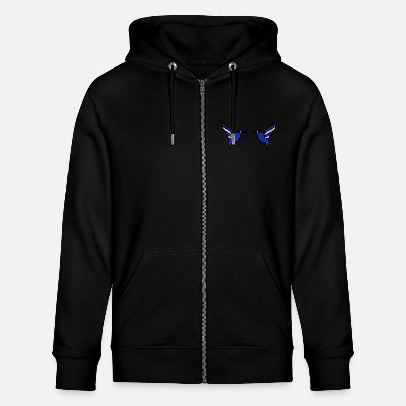 oiseau colibri 2 - Veste à capuche bio CULTIVATOR Stanley/Stella Unisexe - noir