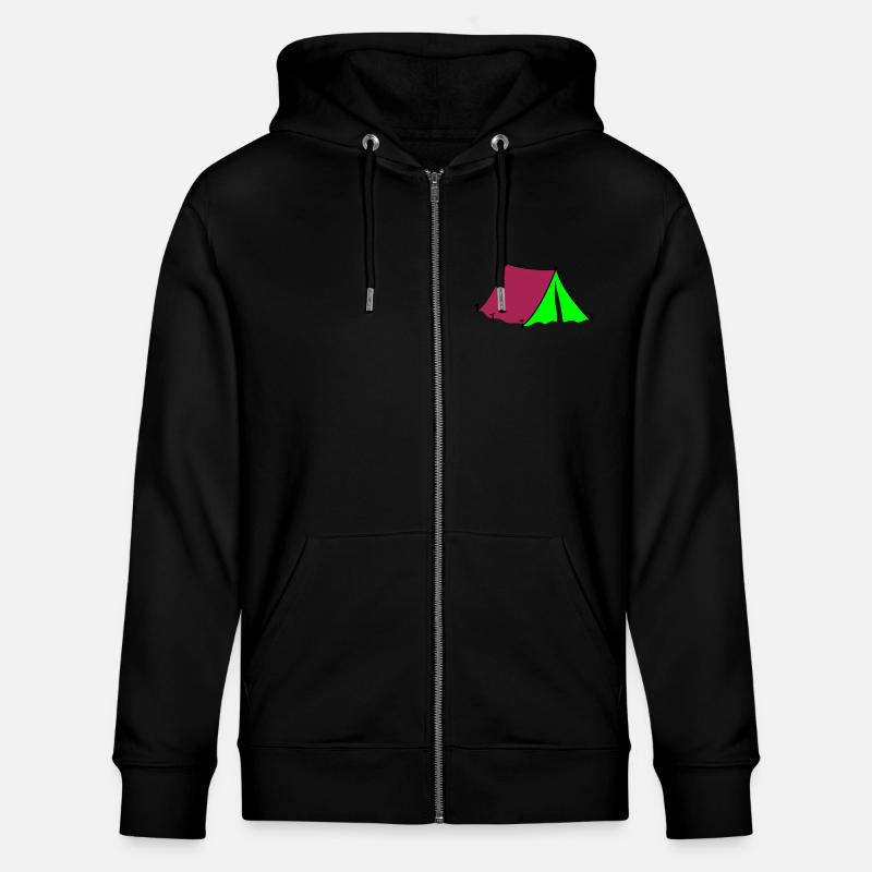 tente - Veste à capuche bio CULTIVATOR Stanley/Stella Unisexe - noir