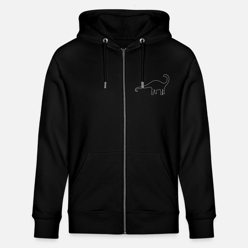 Dinosaure Apatosaurus - Veste à capuche bio CULTIVATOR Stanley/Stella Unisexe - noir