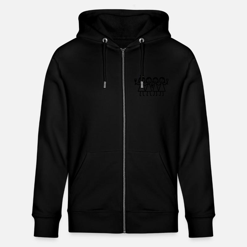 Hen Birthday - Stanley/Stella CULTIVATOR  Unisex Organic Hooded Jacket - black