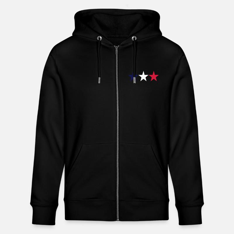 french stars - Stanley/Stella CULTIVATOR  Unisex Organic Hooded Jacket - black